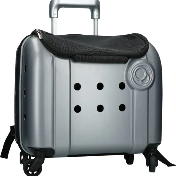 Hundetrolley mit Rucksackfunktion, Grau, 40 x 25 x 31 cm – Compaws Trolley London