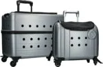 Hundetrolley mit Rucksackfunktion, Grau, 40 x 25 x 31 cm – Compaws Trolley London – Bild 3