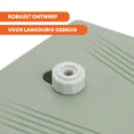 Trinkbrunnen mit Fußpedal und Gartenschlauchanschluss, Olivgrün – Coolpets Splash Water Fountain – Bild 6