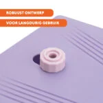 Trinkbrunnen mit Fußpedal und Gartenschlauchanschluss, Lila – Coolpets Splash Water Fountain – Bild 6