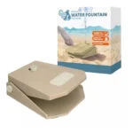 Trinkbrunnen mit Fußpedal und Gartenschlauchanschluss, Beige – Coolpets Splash Water Fountain