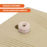 Trinkbrunnen mit Fußpedal und Gartenschlauchanschluss, Beige – Coolpets Splash Water Fountain – Bild 6