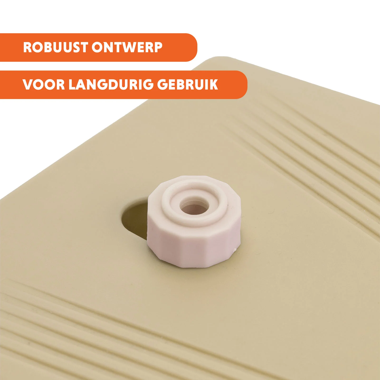 Trinkbrunnen mit Fußpedal und Gartenschlauchanschluss, Beige – Coolpets Splash Water Fountain – Bild 6