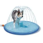 Sprinklermatte für Hunde mit Gartenschlauchanschluss, M 150 cm – Coolpets Splash Sprinkler Pad
