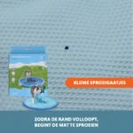 Sprinklermatte für Hunde mit Gartenschlauchanschluss, M 150 cm – Coolpets Splash Sprinkler Pad – Bild 5