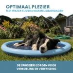 Sprühmatte für Hunde mit Gartenschlauchanschluss, S 100 cm – Coolpets Splash Sprinkler Pad – Bild 4