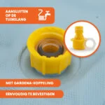Hundepool mit Sprinklern, Durchmesser 120 cm, Randhöhe 30 cm – Coolpets Splash Sprinkler Pool – Bild 3