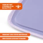 Kühlmatte für Hunde mit festem Gel, Lila, XL 120 x 70 cm – Coolpets Gel Cooling Mat – Bild 5