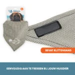 Kühlhalstuch für Hunde, Beige, L, 85 x 40 cm – Coolpets Cooling Bandana – Bild 5