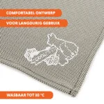 Kühlhalstuch für Hunde, Beige, L, 85 x 40 cm – Coolpets Cooling Bandana – Bild 6