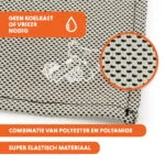 Kühlbandana für Hunde, Beige, M, 65 x 30 cm – Coolpets Cooling Bandana – Bild 3