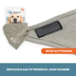 Kühlbandana für Hunde, Beige, M, 65 x 30 cm – Coolpets Cooling Bandana – Bild 5