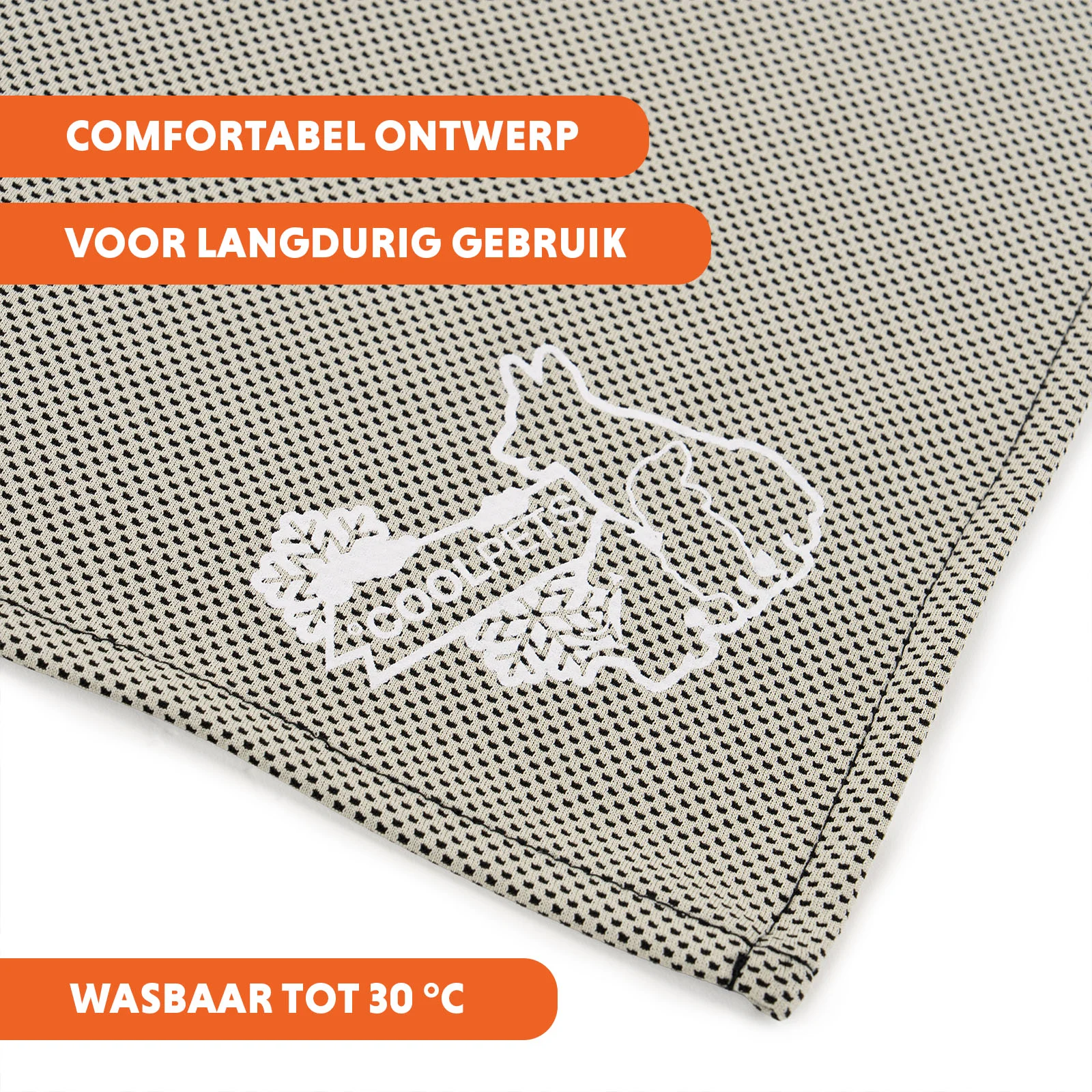 Kühlbandana für Hunde, Beige, M, 65 x 30 cm – Coolpets Cooling Bandana – Bild 6