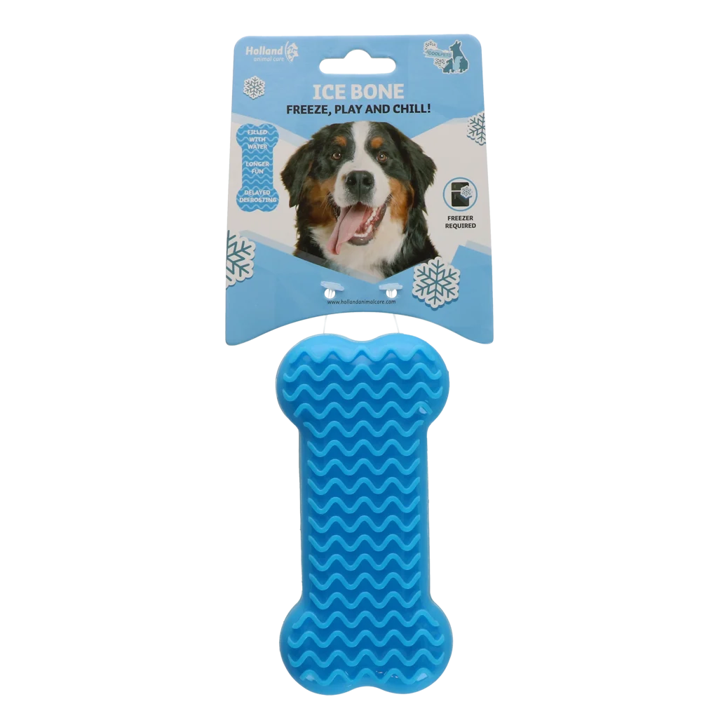 Kühlendes Hundespielzeug in Knochenform, mit Wasser befüllbar, 14 x 6,7 x 3,8 cm – Coolpets Ice Bone – Bild 1