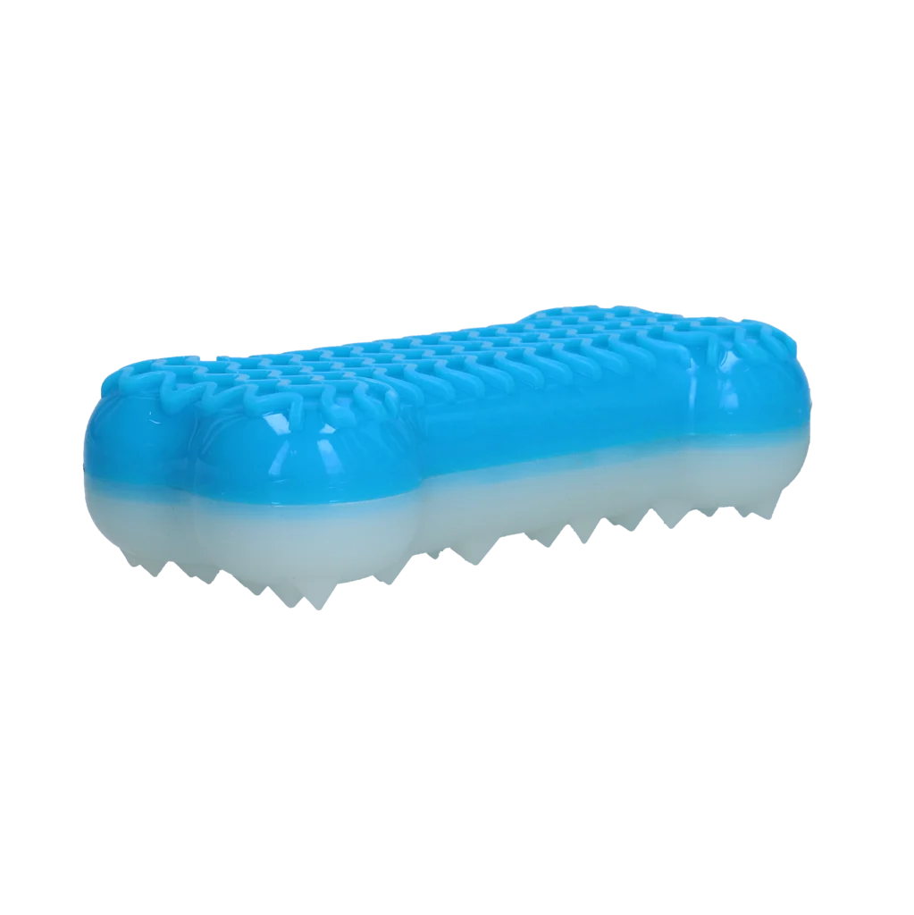 Kühlendes Hundespielzeug in Knochenform, mit Wasser befüllbar, 14 x 6,7 x 3,8 cm – Coolpets Ice Bone – Bild 2