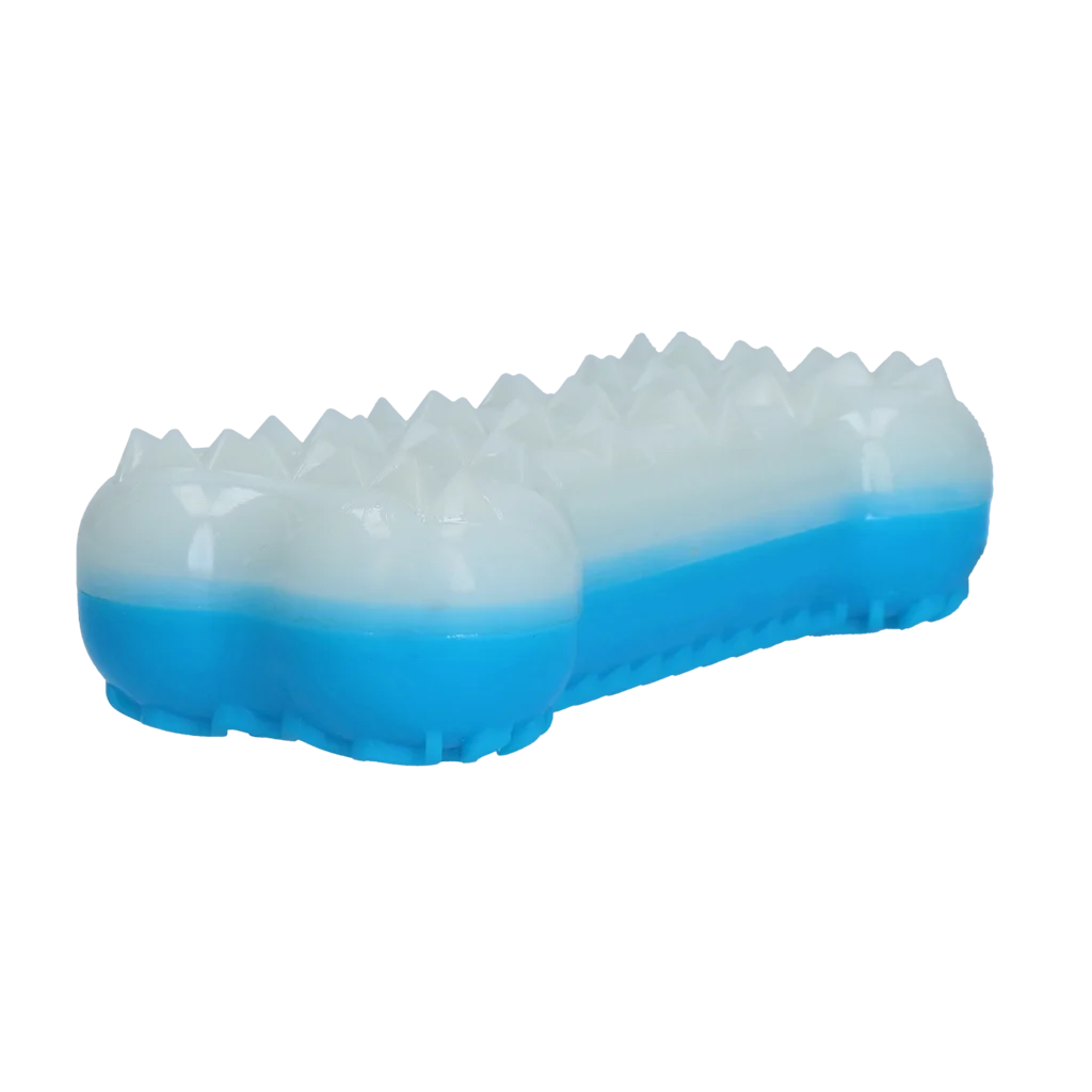 Kühlendes Hundespielzeug in Knochenform, mit Wasser befüllbar, 14 x 6,7 x 3,8 cm – Coolpets Ice Bone – Bild 3