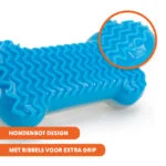 Kühlendes Hundespielzeug in Knochenform, mit Wasser befüllbar, 14 x 6,7 x 3,8 cm – Coolpets Ice Bone – Bild 6