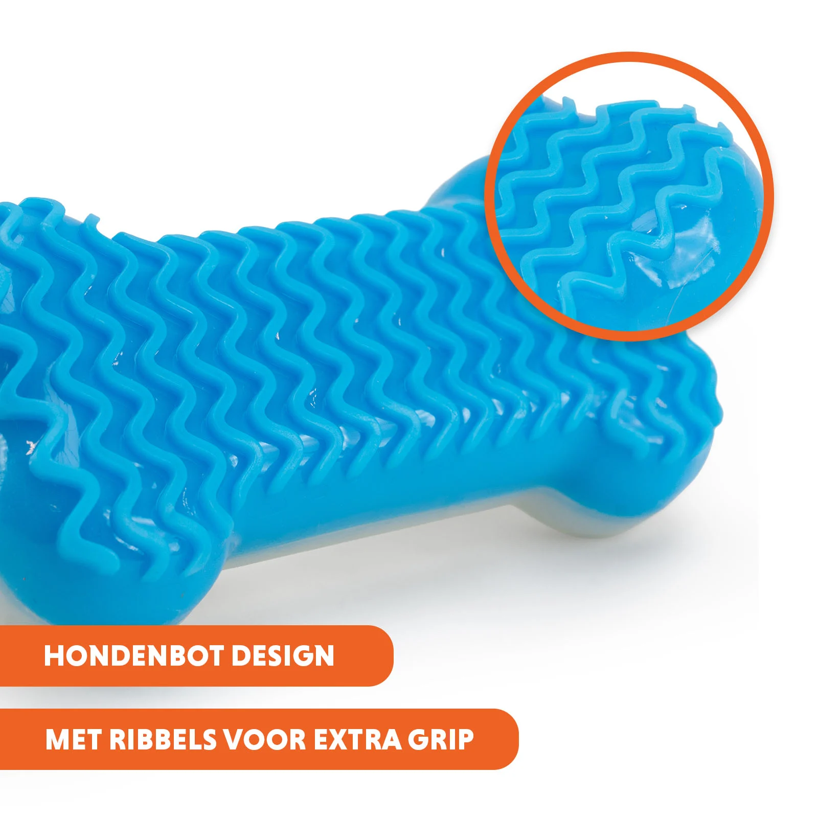 Kühlendes Hundespielzeug in Knochenform, mit Wasser befüllbar, 14 x 6,7 x 3,8 cm – Coolpets Ice Bone – Bild 6