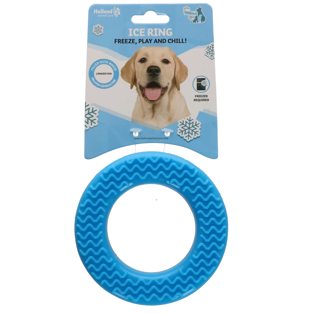 COOL032.png Kühlender Spielring für Hunde, mit Wasser befüllbar, 12 x 3,3 x 3,3 cm – Coolpets Ice Ring – Bild 1
