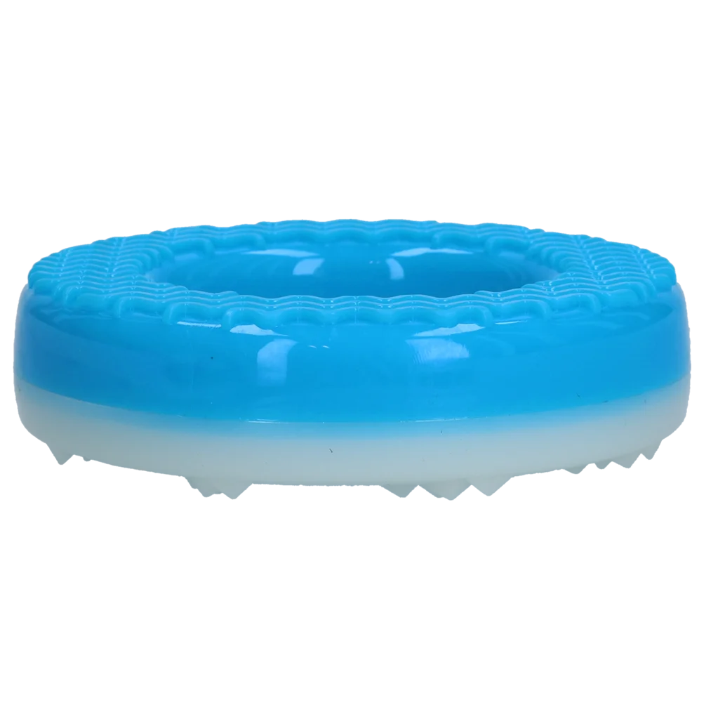 Kühlender Spielring für Hunde, mit Wasser befüllbar, 12 x 3,3 x 3,3 cm – Coolpets Ice Ring – Bild 2