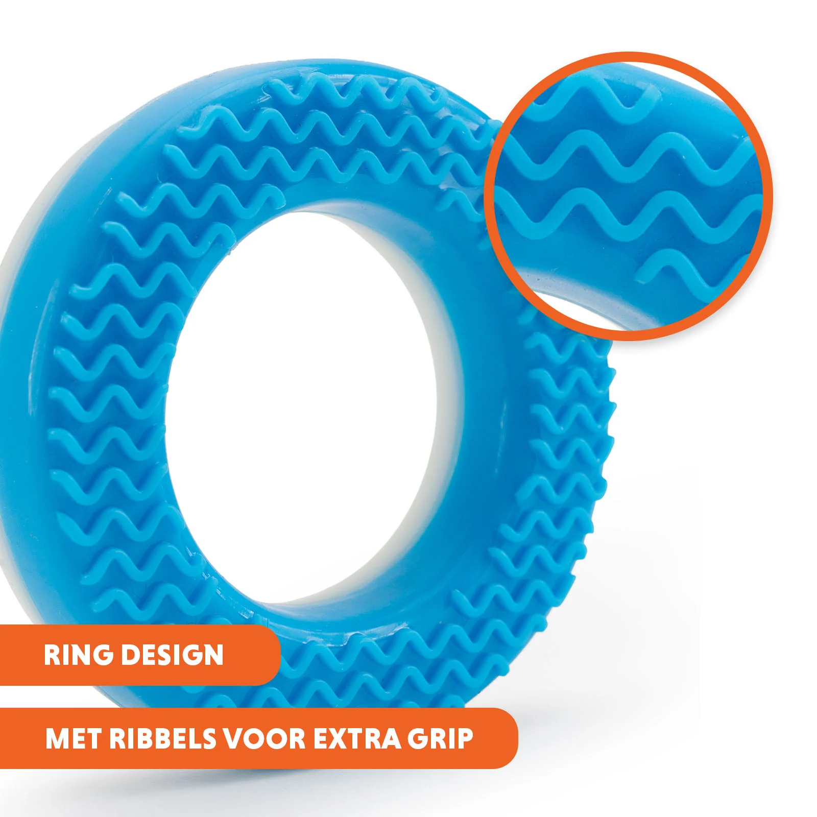 Kühlender Spielring für Hunde, mit Wasser befüllbar, 12 x 3,3 x 3,3 cm – Coolpets Ice Ring – Bild 6