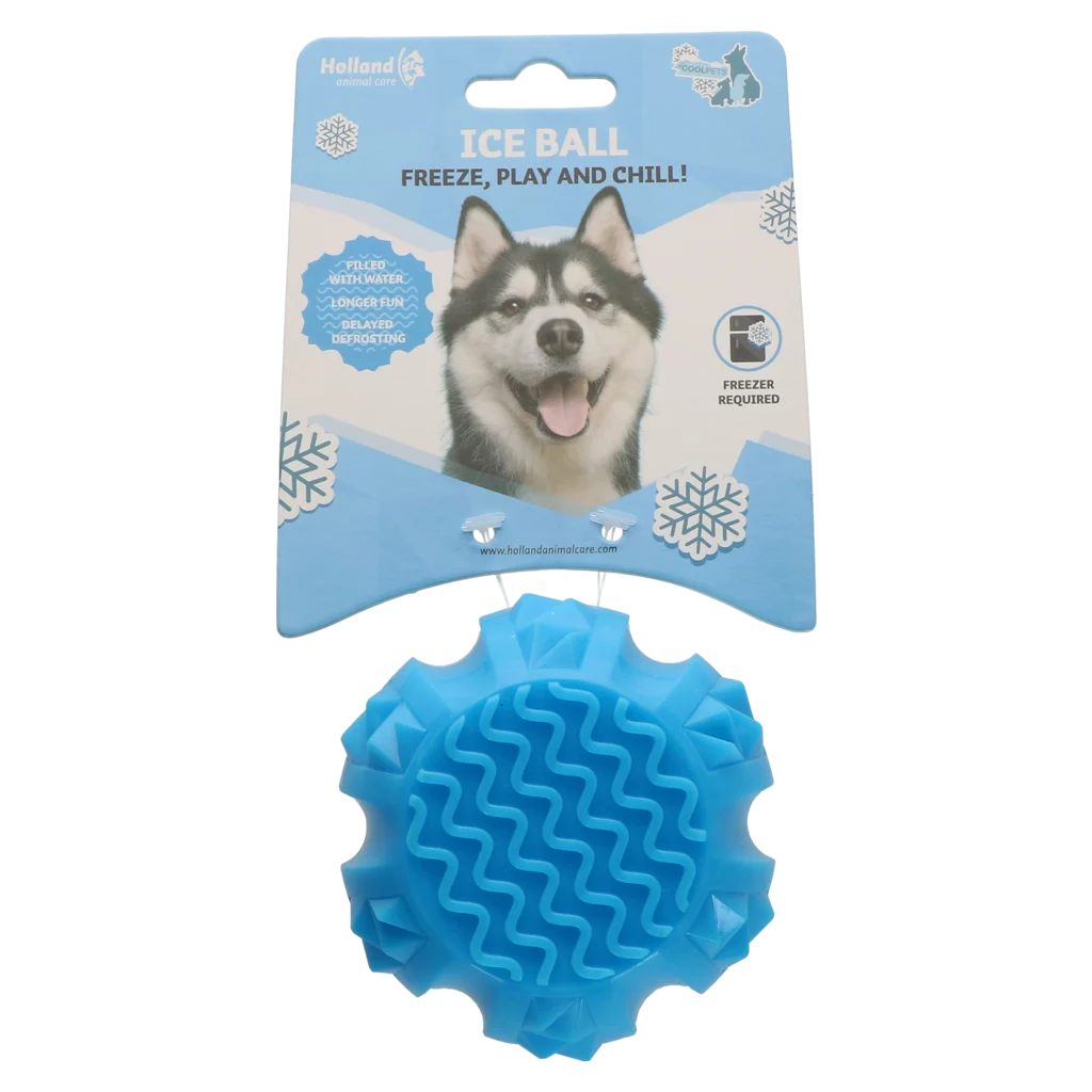 Kühlender Hundeball, 9 × 9 × 6,9 cm – Coolpets Ice Ball – Bild 1