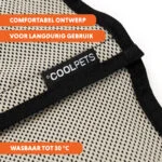 Kühlweste für Hunde, wasseraktiviert, L, Rückenlänge 35 cm – Coolpets Cooling Vest – Bild 6