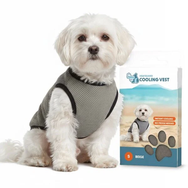 Kühlweste für Hunde, wasseraktiviert, S, Rückenlänge 25 cm – Coolpets Cooling Vest