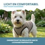 Kühlweste für Hunde, wasseraktiviert, S, Rückenlänge 25 cm – Coolpets Cooling Vest – Bild 4