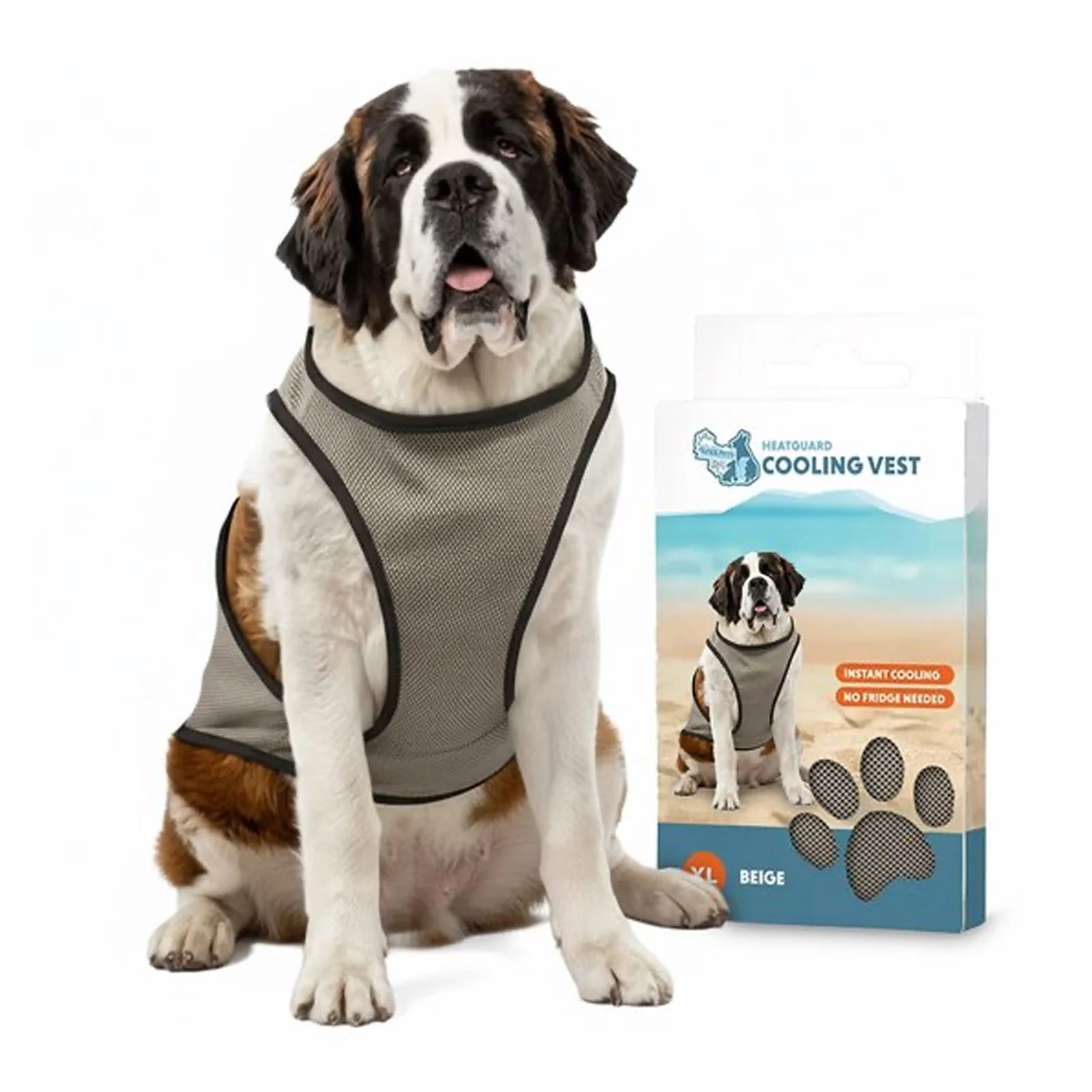 COOL034XL_00.jpg Kühlweste für Hunde, wasseraktiviert, XL, Rückenlänge 40 cm – Coolpets Cooling Vest – Bild 1