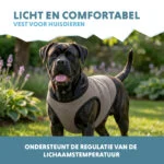 Kühlweste für Hunde, wasseraktiviert, XL, Rückenlänge 40 cm – Coolpets Cooling Vest – Bild 4