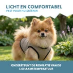 Kühlweste für Hunde, wasseraktiviert, XS, Rückenlänge 20 cm – Coolpets Cooling Vest – Bild 4