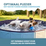 Hundepool mit rutschfestem Boden, faltbar, ø 80 x 20 cm – Coolpets Splash Dog Pool – Bild 4