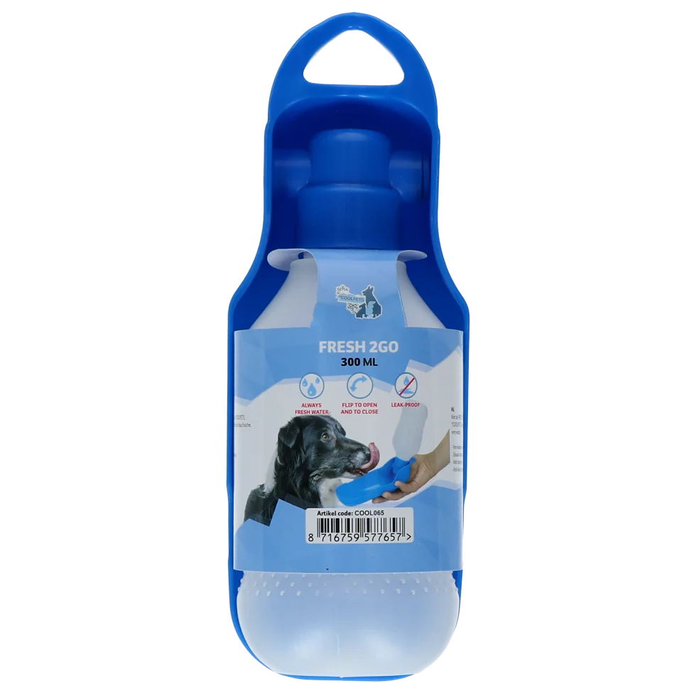 COOL065.png Trinkflasche für Hunde unterwegs, 300 ml – Coolpets Fresh 2GO – Bild 1