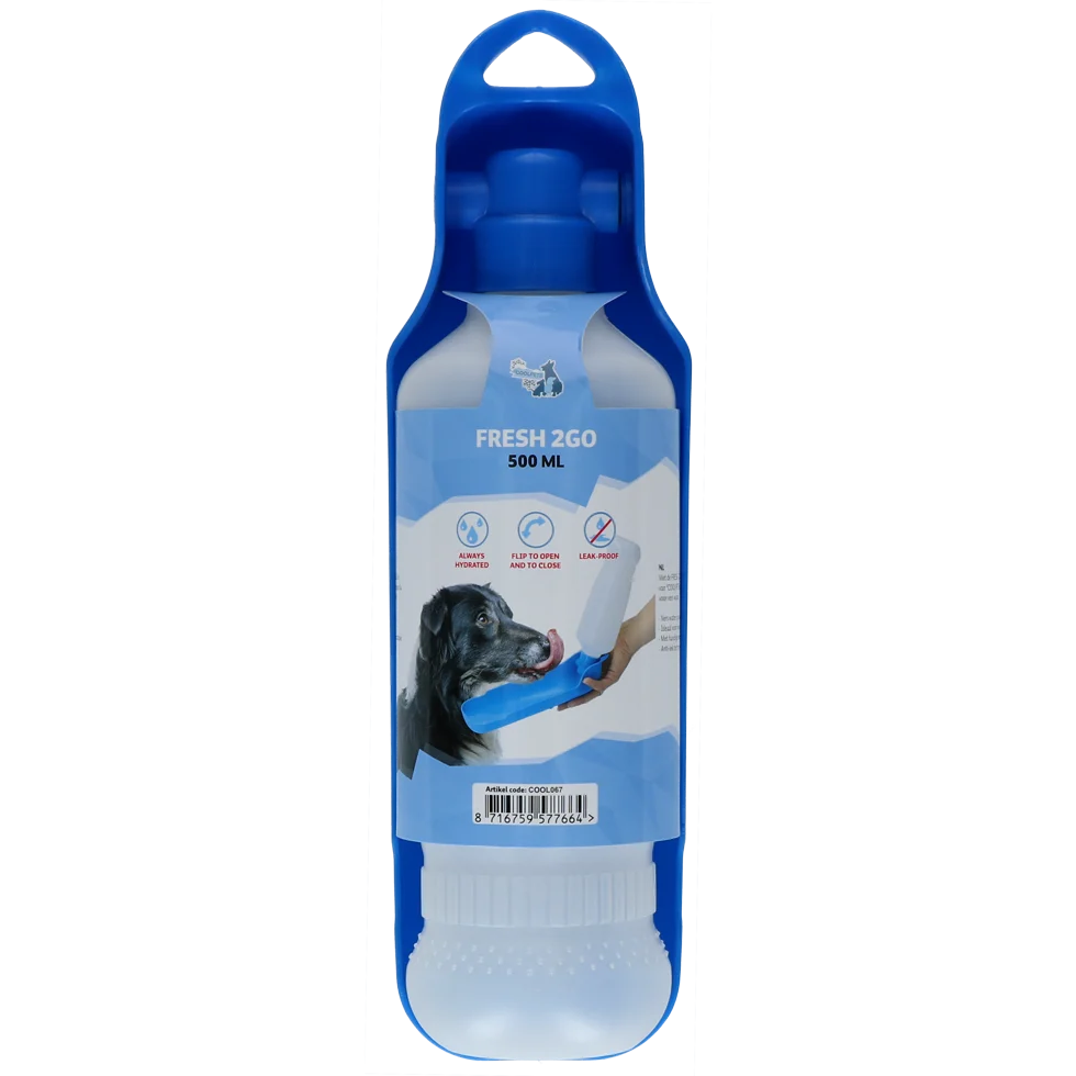 COOL067.png Trinkflasche für Hunde unterwegs, 500 ml – Coolpets Fresh 2GO – Bild 1