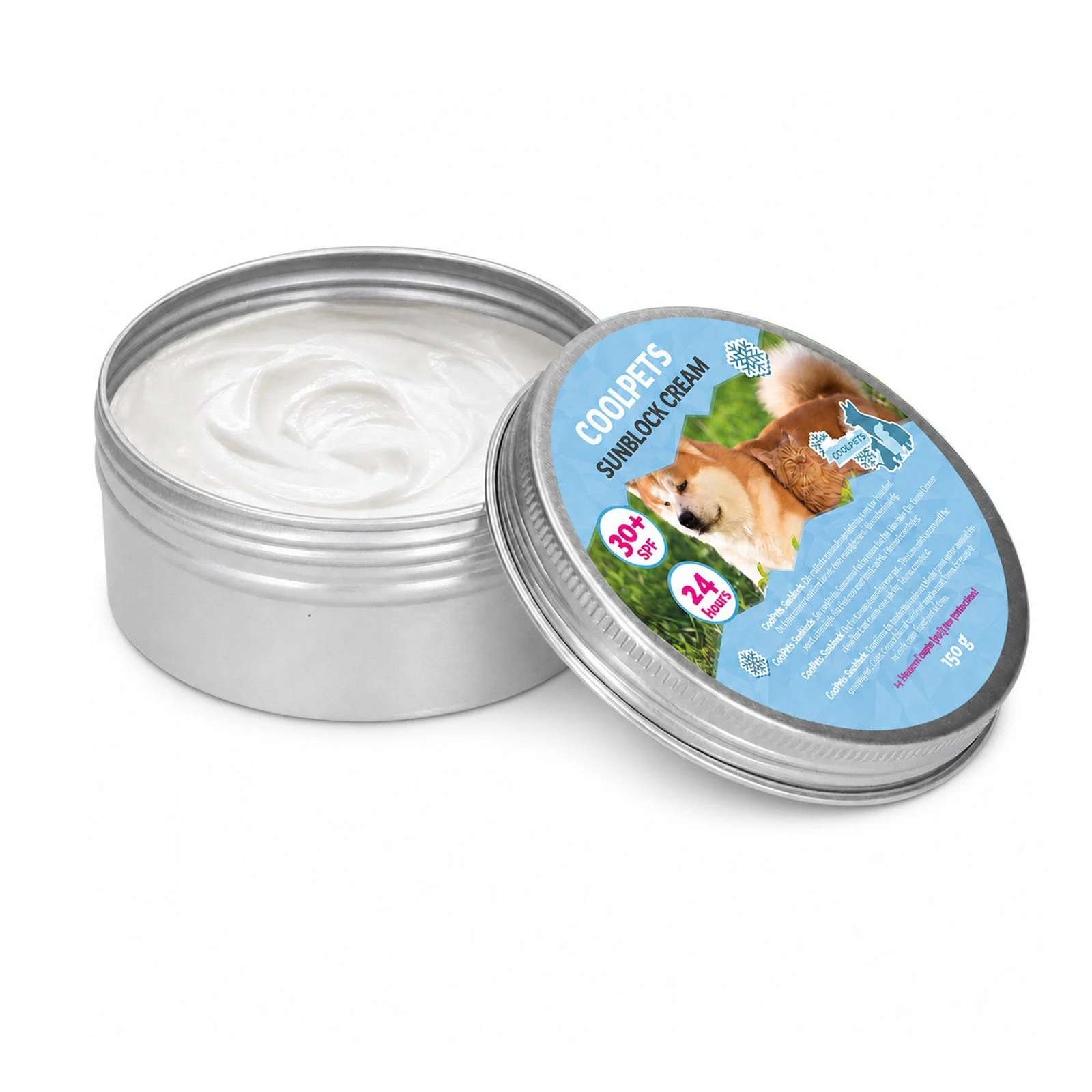 Sonnencreme für Hunde, SPF 30+, 150 g – Coolpets Sunblock Creme – Bild 1