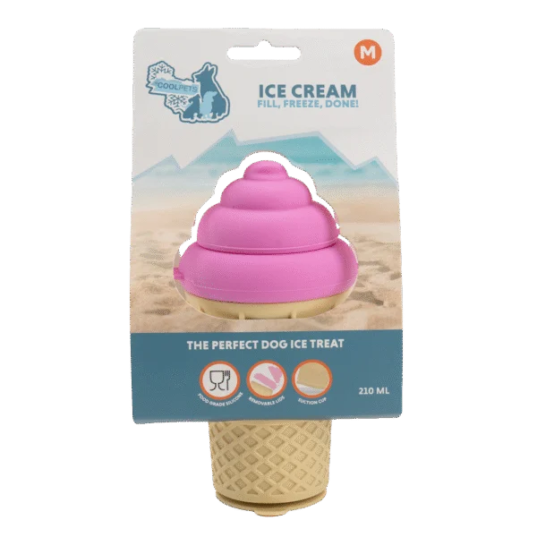 Silikonform für Hundeeis mit Saugnapf – Coolpets Ice Cream M