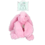 Hundeplüschtier Hase mit Herzschlag und Wärmesäckchen, Rosa, 30 x 20 cm – Cozy Dog Bunny