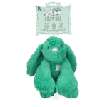 Hundekuscheltier Hase mit Herzschlag und aufwärmbarem Beutel, Grün, 30 x 20 cm – Cozy Dog Bunny