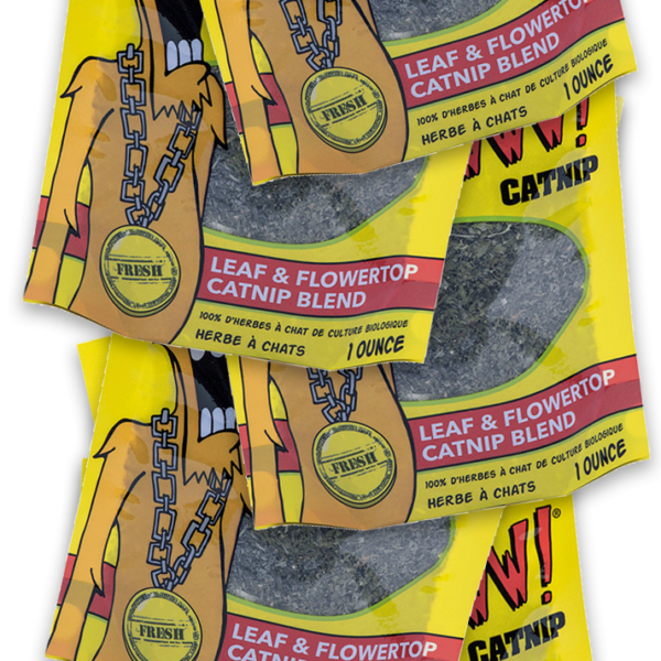 Displaystreifen mit 12 Beuteln Katzenminze à 1 oz – Yeowww! Catnip