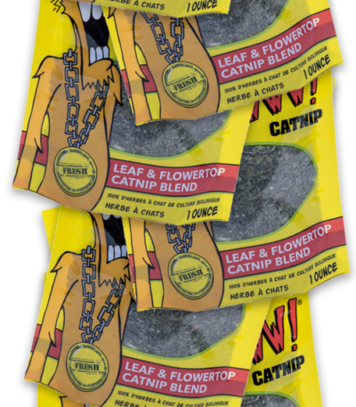 Displaystreifen mit 12 Beuteln Katzenminze à 1 oz – Yeowww! Catnip