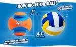 Fußball für Hunde mit Gummikerben, Ø 14 cm – Chuckit! Kick Fetch Dog S – Bild 4
