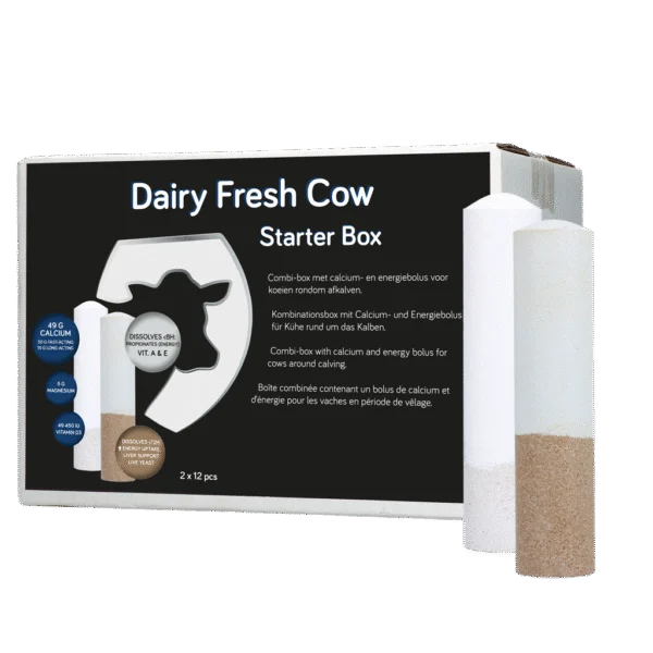 Bolusset für Milchkühe mit Calcium und Energie, 2 x 12 Stück – Hofman Animal Care Dairy Fresh Cow Starter Box