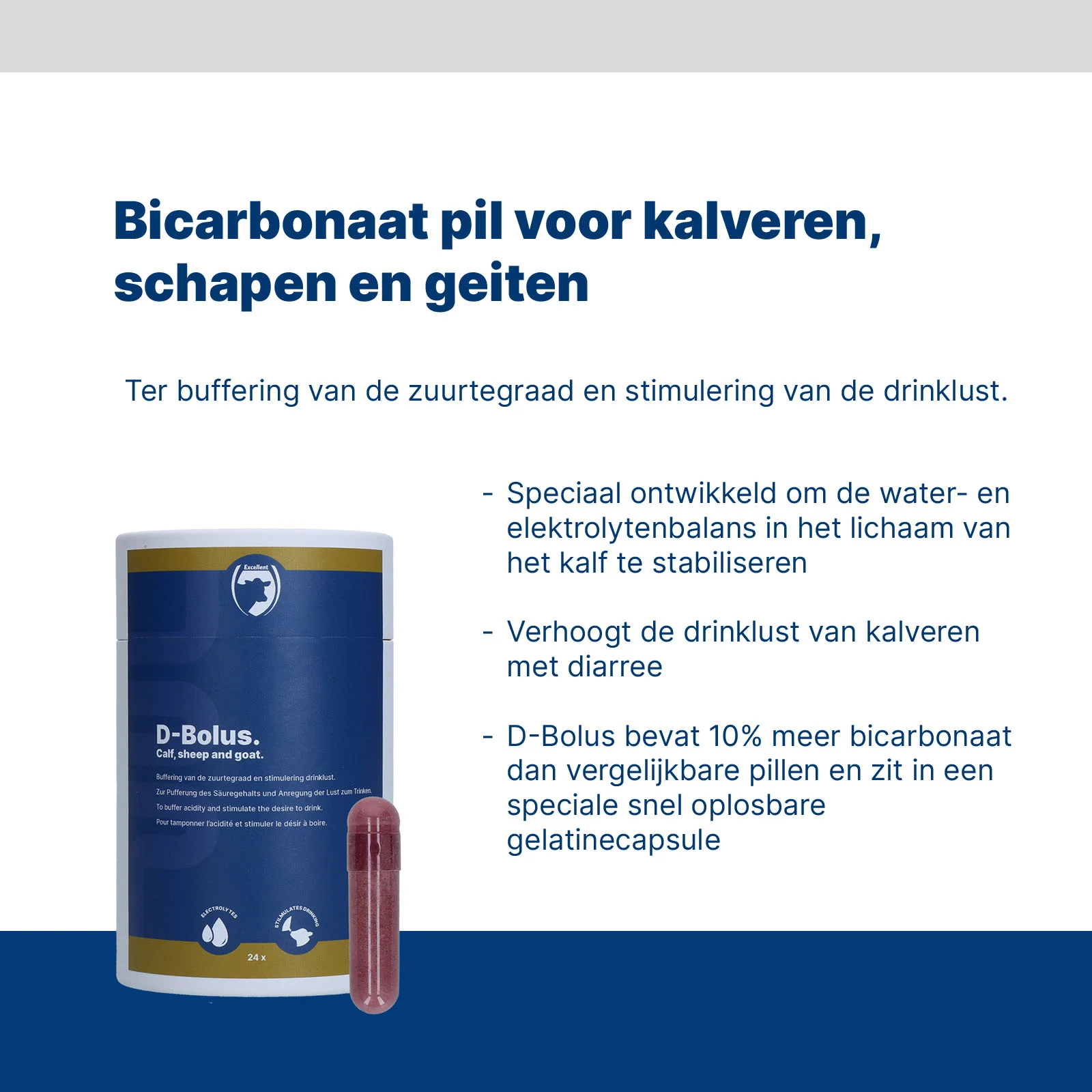 Bicarbonatbolus für Kälber, 24 Stück – Excellent D-Bolus – Bild 3