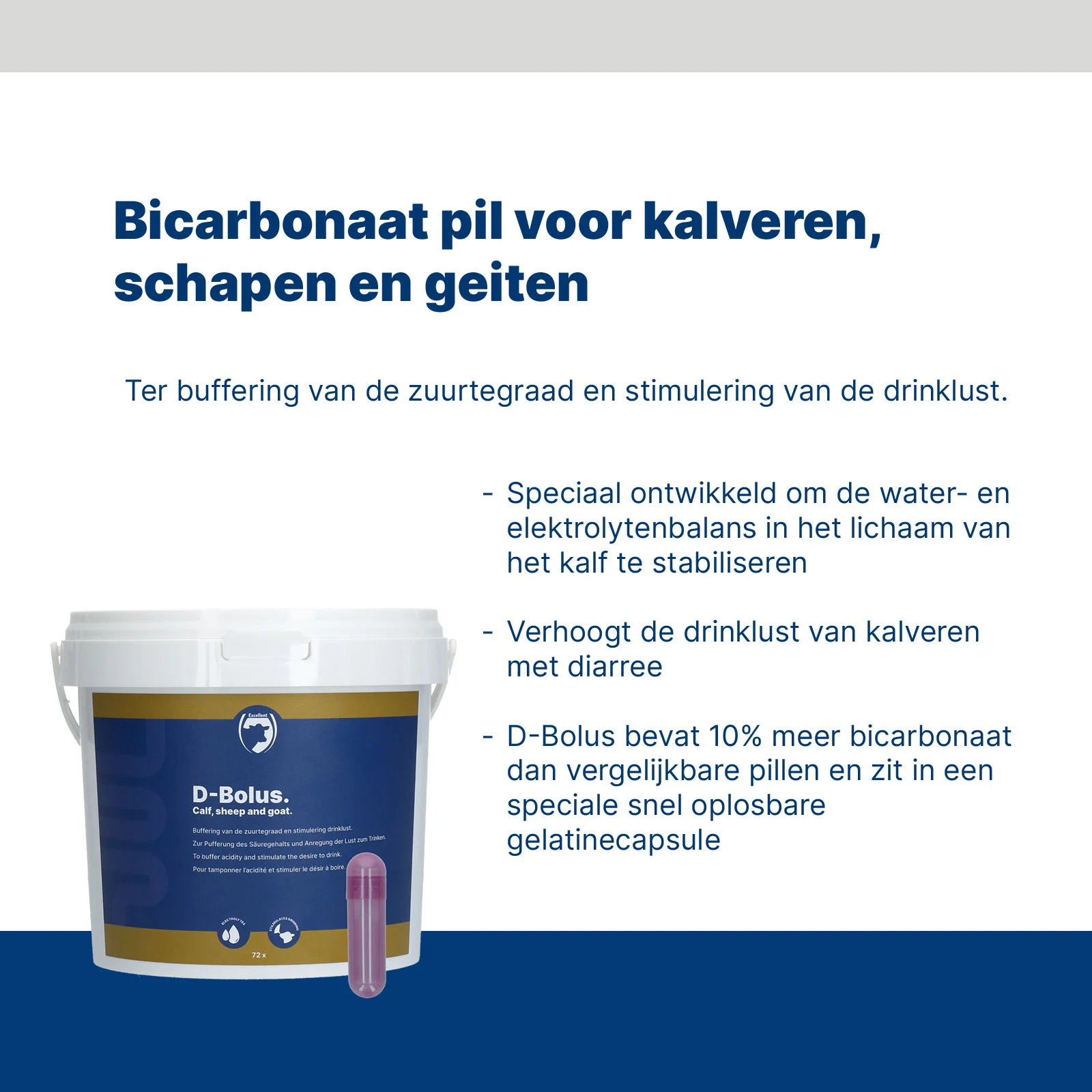 Bicarbonat Bolus für Kälber, 72 Stück – Excellent D-Bolus – Bild 3