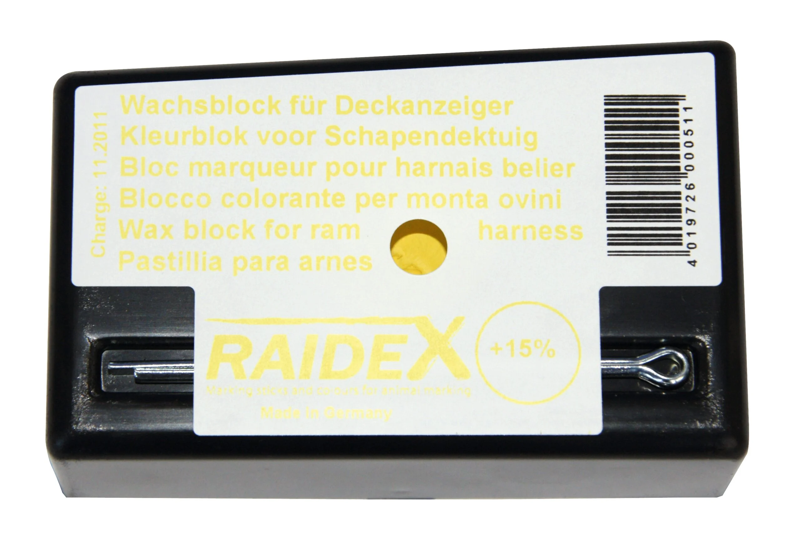 DEKB00021.jpg Markierblock für alle Wetterbedingungen, Gelb – Raidex – Bild 1