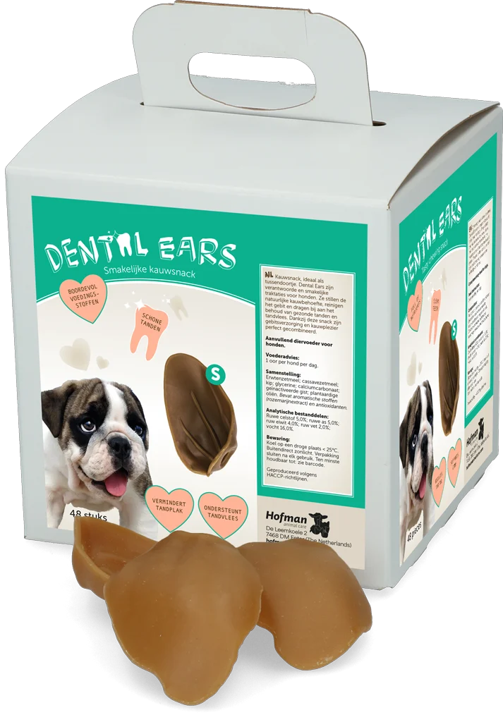 DENT005E.png Hundekausnack Small, 48 Stück – Dental Ears – Bild 1