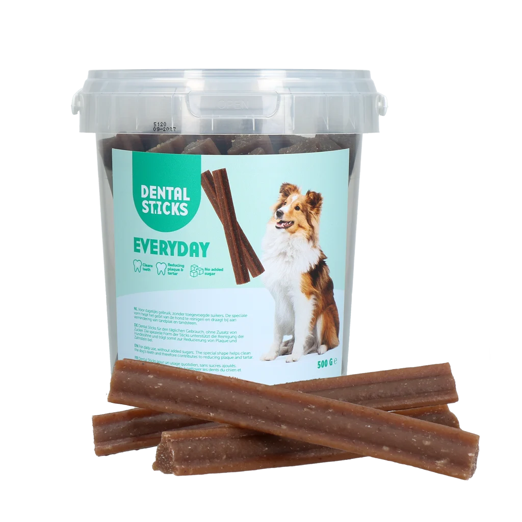 DENT009.png Kauartikel für Hunde, fettarm, 500 g – Dental Sticks – Bild 1