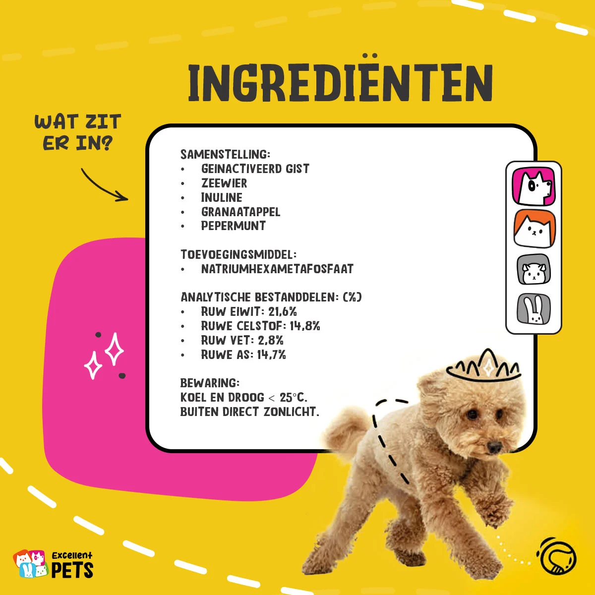 Zahnpflege Ergänzungsfuttermittel für Hunde und Katzen, 75 g – Excellent Pets Dental Care Seaweed – Bild 4