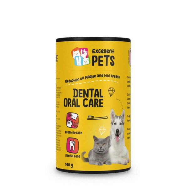 Zahnpulver für Hunde und Katzen, 140 g – Excellent Pets Dental Oral Care